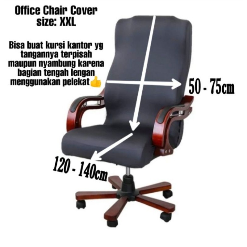 OFFICE CHAIR COVER Polyester Spandex-Sarung Kursi KANTOR DIREKTUR Size: XXL