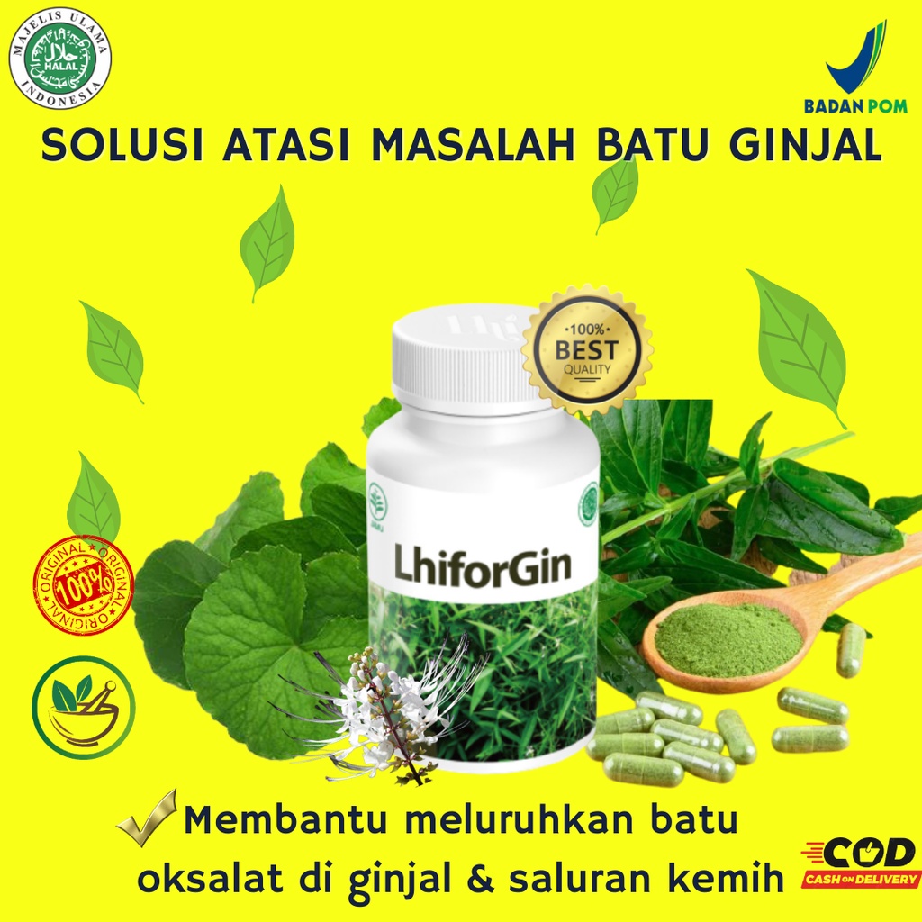 Lhiforgin obat herbal atasi Batu Ginjal dan Batu Empedu - Resmi BPOM dan Original 100%