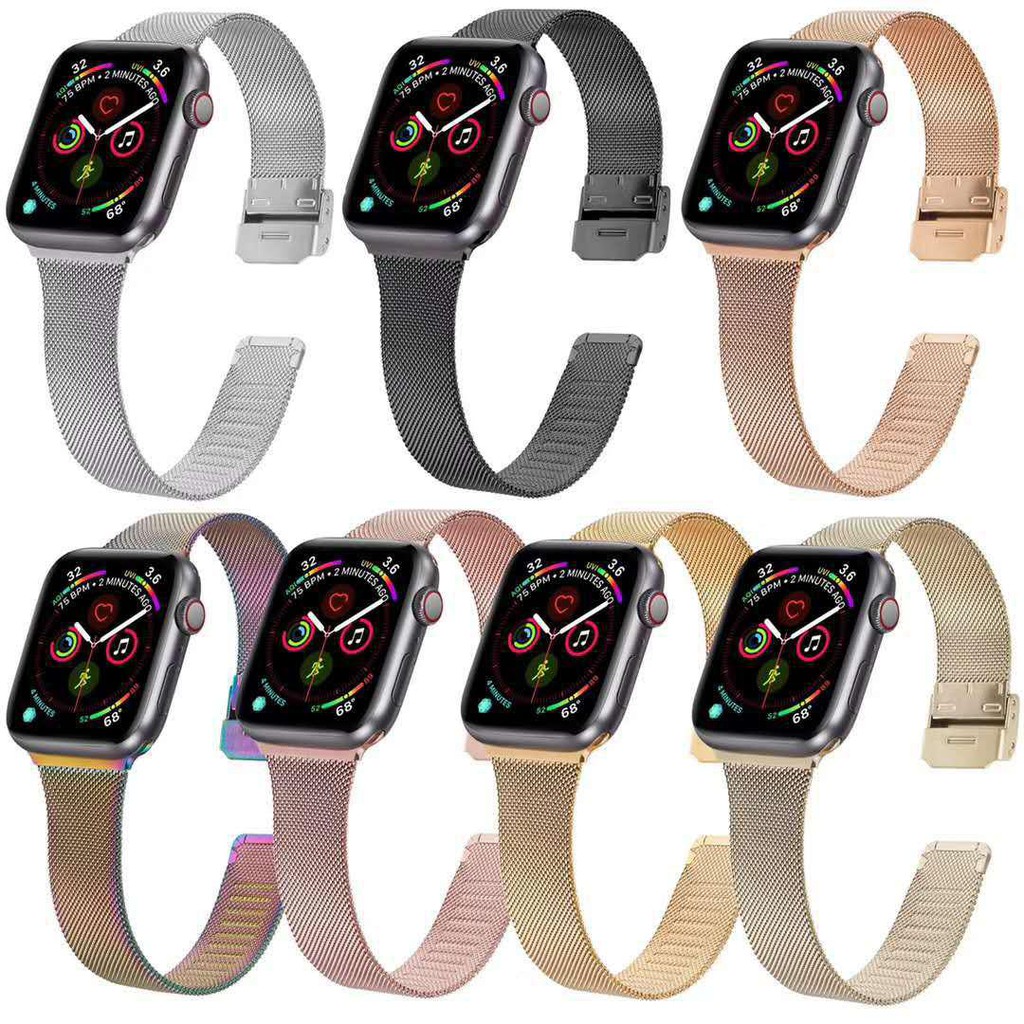 Strap Apple Watch Milanese Metal Bracelet 38mm/40mm/41mm/ 42mm/44mm/45mm/49mm