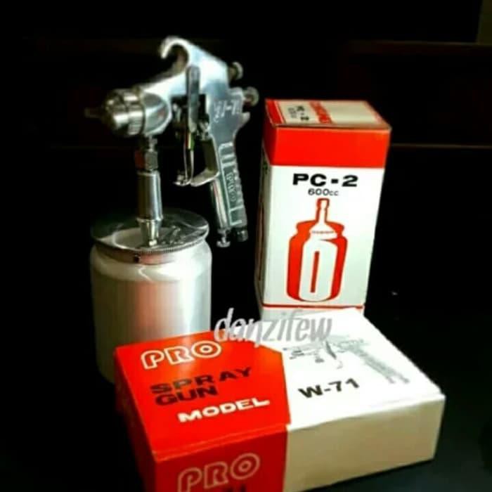 Spray Gun Spray Gun PRO Tabung Bawah Model W 71s PC 2 accessories