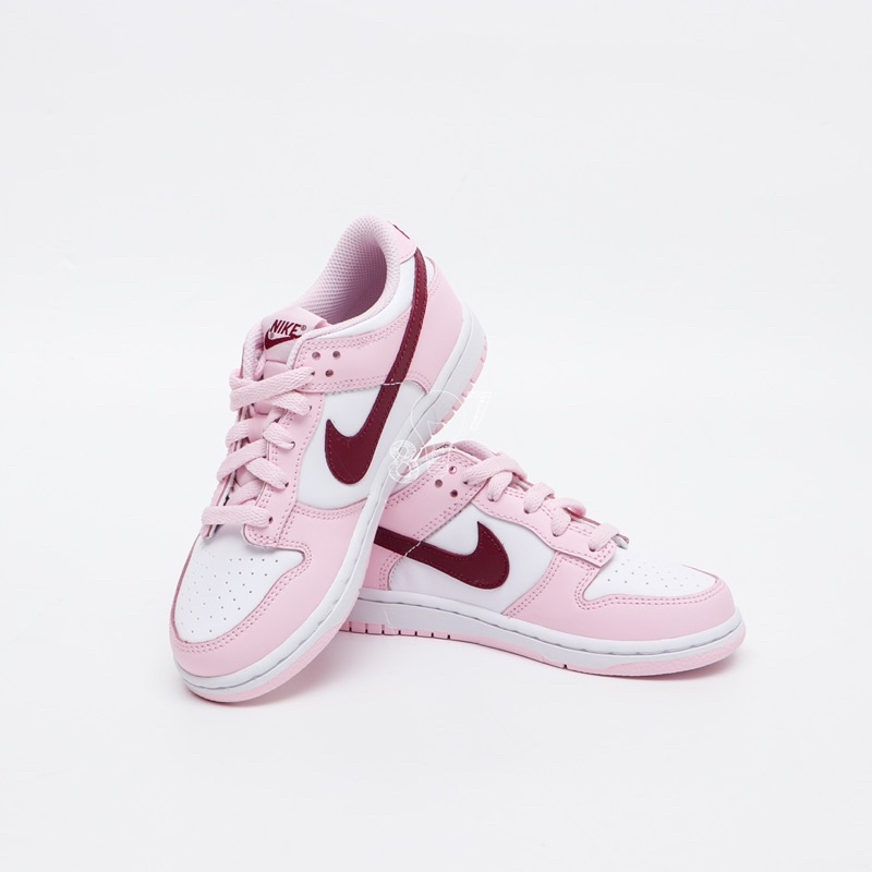 Dunk Low Pink Red White Kids