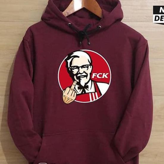 JAKET HOODIE JUMPER SWEATER DISTRO FCK FUCK KFC KENTUCKY FRIED POLOS