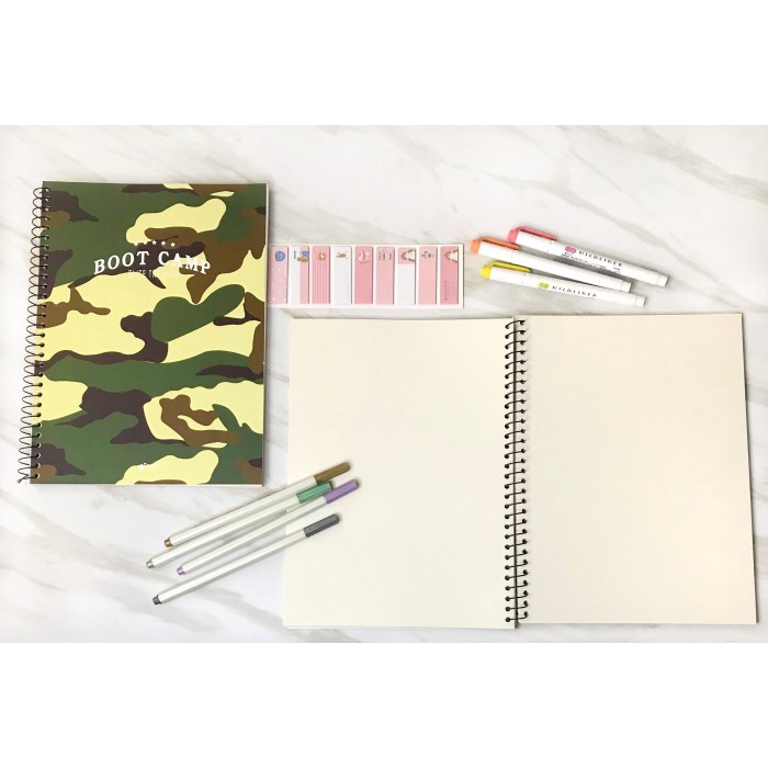 

Mudah Buku Tulis Notebook Spiral Military B5 Polos Limited