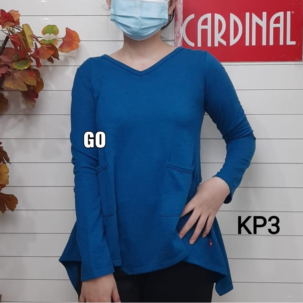 gof KP CARDINAL GIRL Kaos Cewek Baju Atasan Perempuan Pakaian Wanita Lengan Panjang