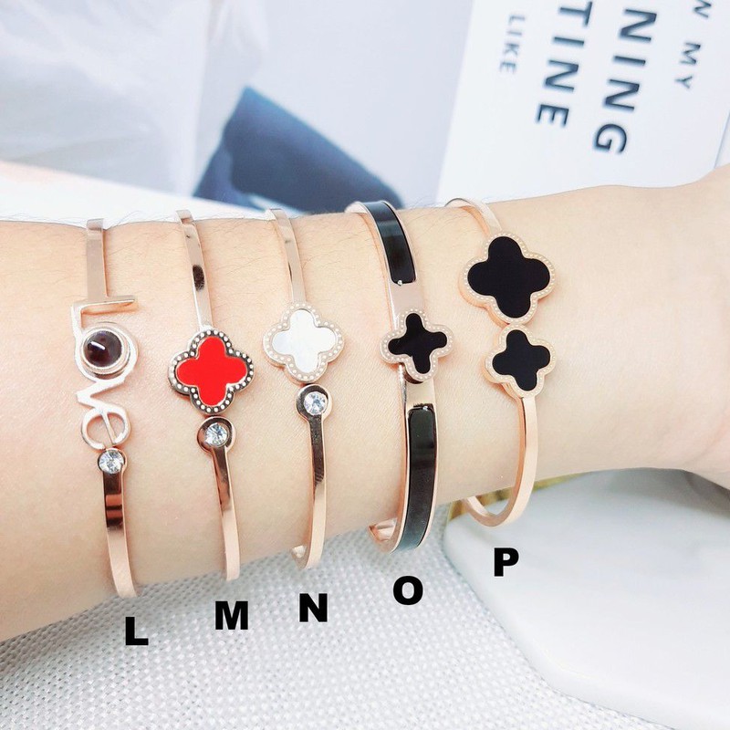 Gelang Titanium Kdrama Kpop Bangle Rose Gold Korea Style - BB522