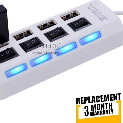 ➩ Usb 2.0 Hub Usb 4 Lubang Port 4 Switch ♥