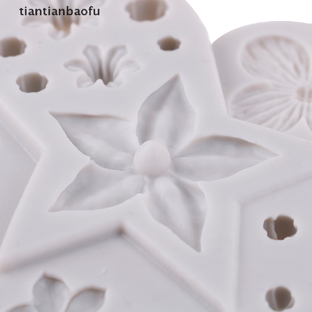 [tiantianbaofu] Flower silicone mold fondant mold cake decorating tool chocolate gumpaste mold Boutique