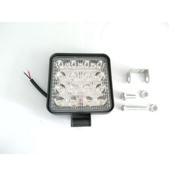 WORKLIGHT LAMPU TEMBAK MOBIL LED 48 WATT 16 TITIK LAMPU SOROT KOTAK