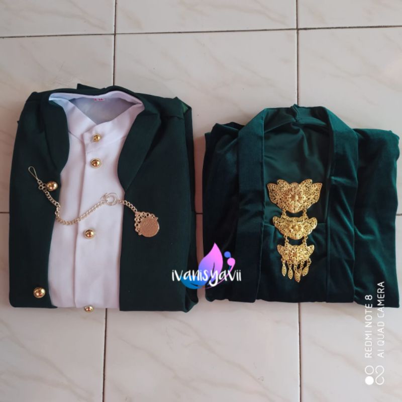 Baju Prewed Adat Jawa / Hewes (Maroon/ Hijau/ Hitam)