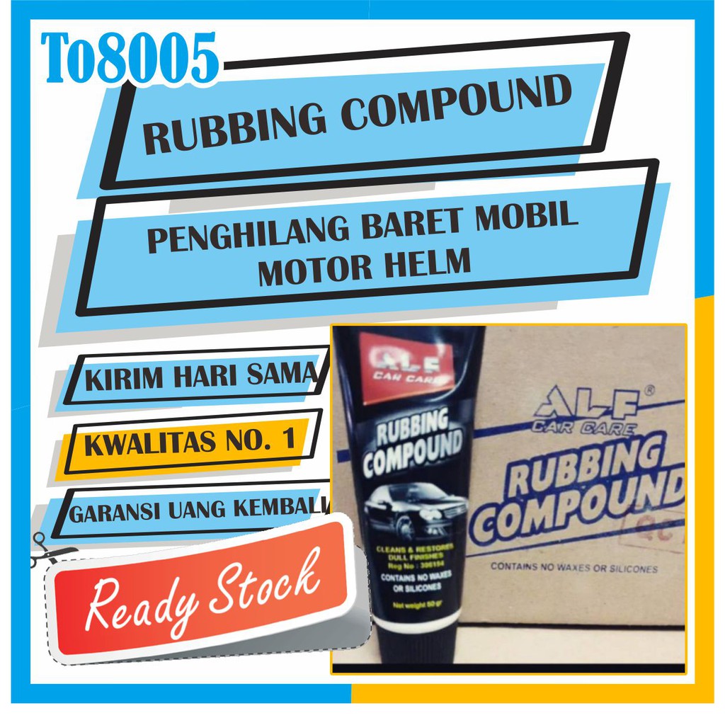 PENGHILANG BARET MOBIL MOTOR HELM RUBBING COMPOUND KOMPON COMPON TMS