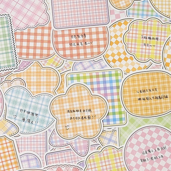 

Ay00! Kertas Catatan Journaling Kertas Memo Aesthetic Abu Shaped Notes 100 Lembar TLD55