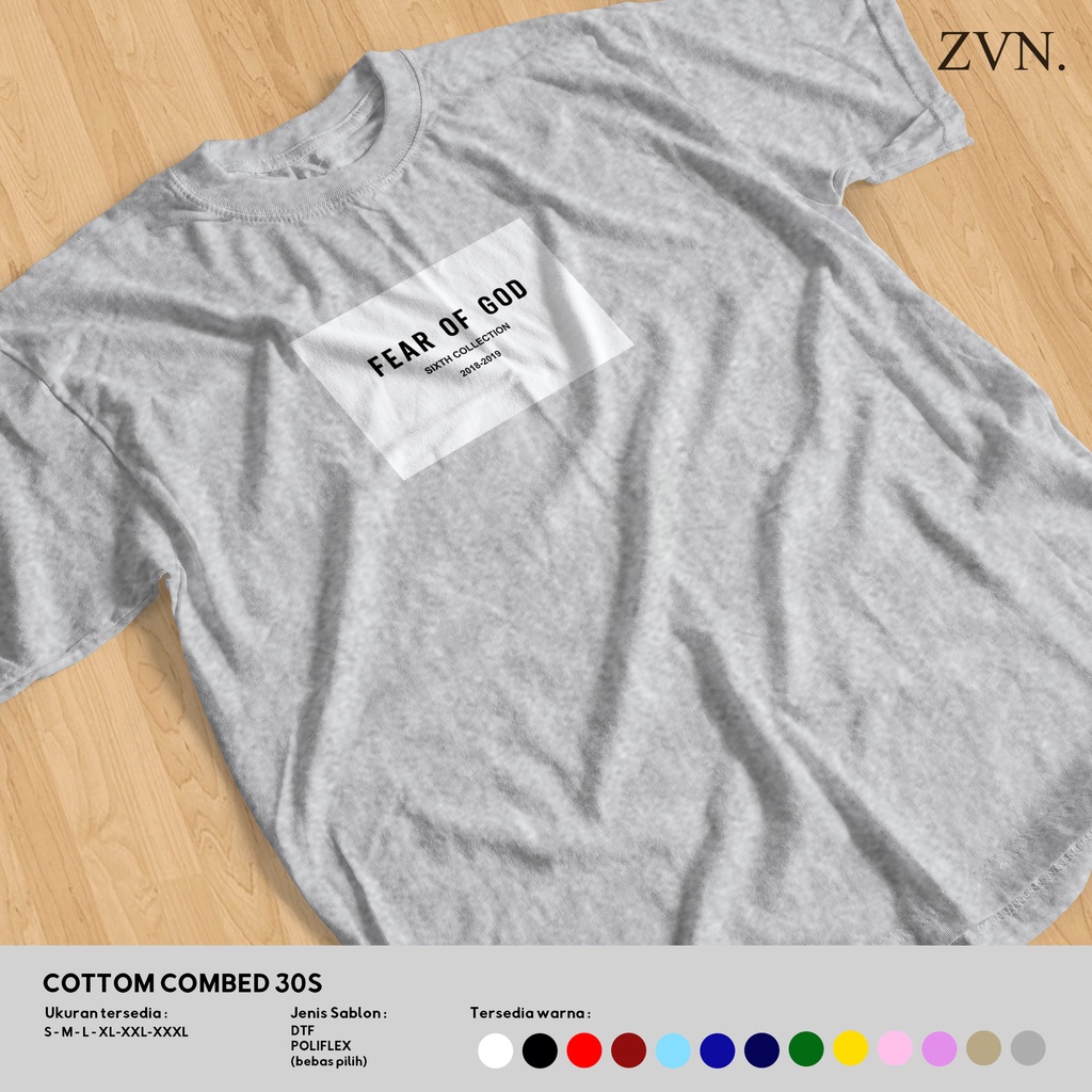 BAJU KAOS VINTAGE AESTHAETIC DISTRO FEAR OF GOD