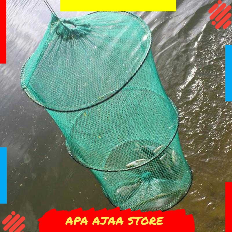 Best Seller ! TONQUU Jaring Pancing Ikan Udang Fishing Net Foldable 2 Layers SCZ620