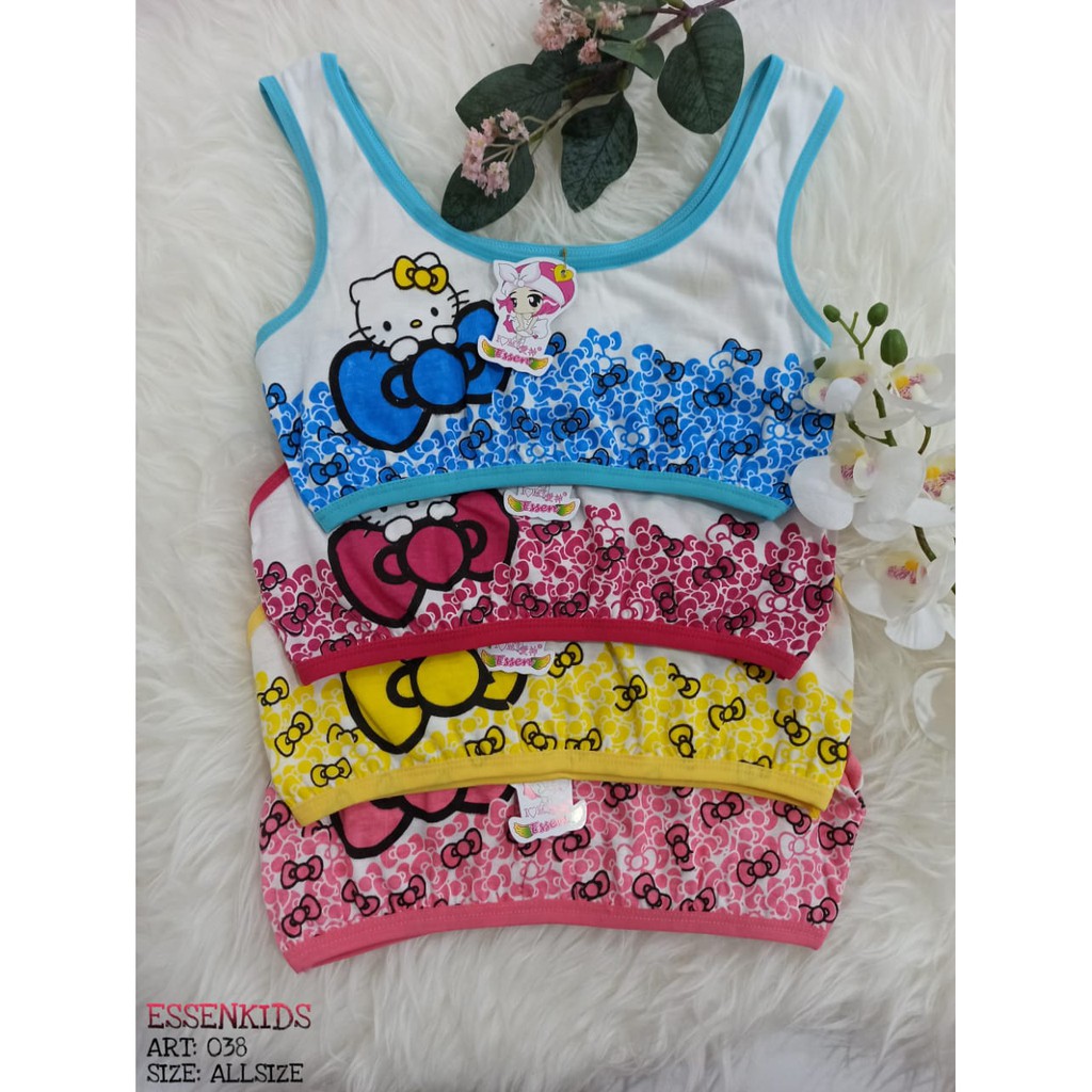ESSEN Kids | Miniset Anak Cewek KATUN COTTON / TALI BESAR / CANTIK / LUCU / HK / 038 ESSEN
