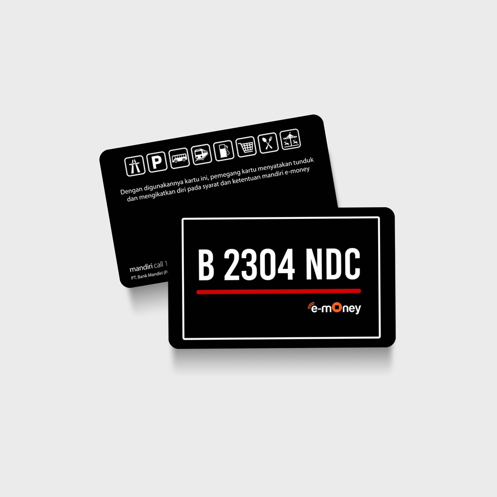 Emoney Card Custom | Cetak Kartu Emoney | Cetak 1 sisi dan 2 sisi | Upgrade Tambah Timbul dan Glossy