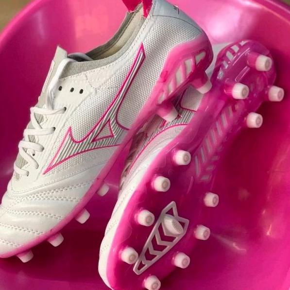 Special Price.. Sepatu Bola Mizuno Neo Morellia Beta III White Pink FG