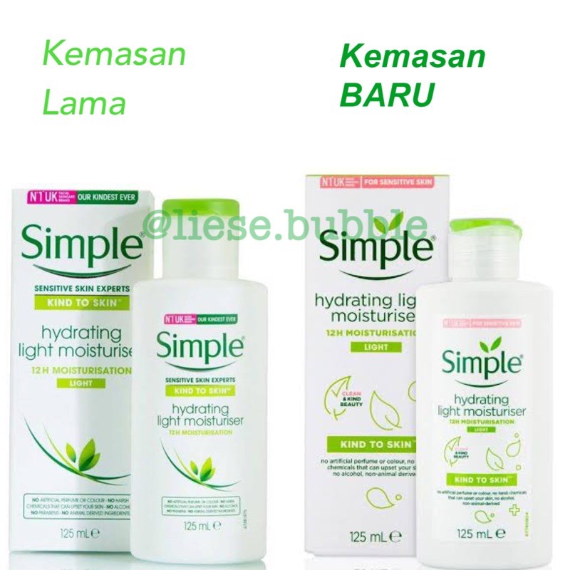 kegunaan hydrating light moisturiser simple