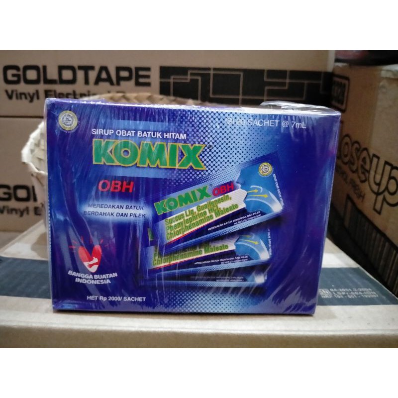 komix sirup sachet,per box isi 30pcs.