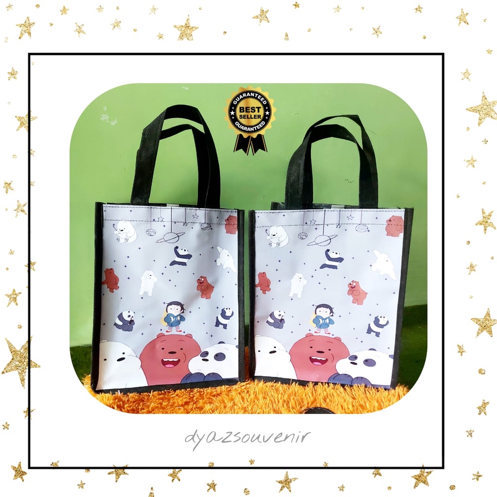 

We Bare Bears GOODIE BAG PVC SOUVENIR BIRTHDAY / TAS ULTAH We Bare Bears