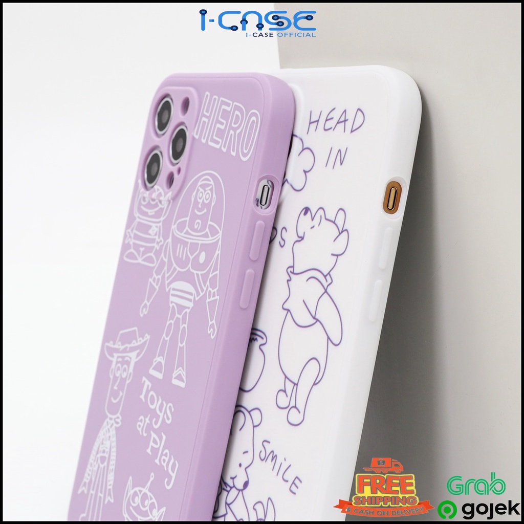 Cartoon Case Full Cover for 6 7 8 SE 6+ 7+ 8+ XR XS 11 12 MINI PRO MAX