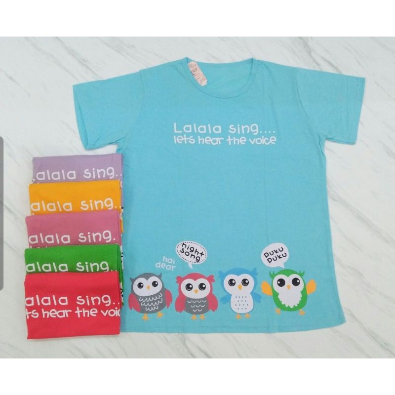  Kaos  Lengan  Pendek  Jumbo  Oreenjy Cupcake XXXL Motif 