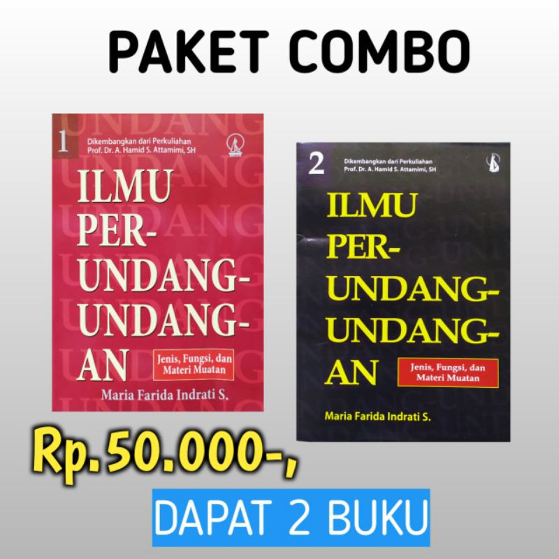 Ilmu Perundang Undangan Buku 1 Dan 2 Maria Farida Indrati Shopee Indonesia