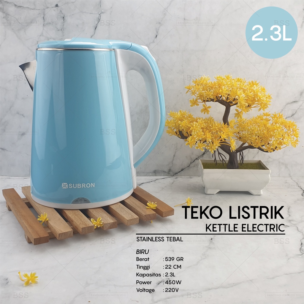 Teko termos listrik pemanas air kettle electric kapasitas 2L 2.3L