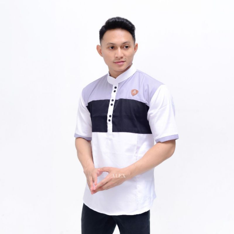 Baju Koko Kurta Pria Lengan Pendek Bahan Toyobo Terbaru Dan Terlaris