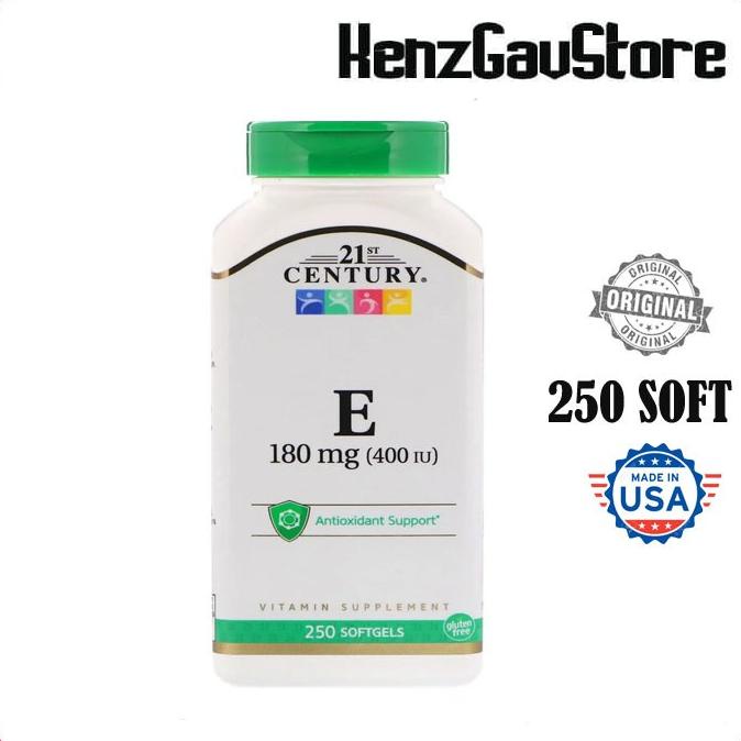 VITAMIN E 400 IU / Vitamin E400 Iu 180 Mg 21st Century 110 Softgels - 250 SOFTGELS Lc