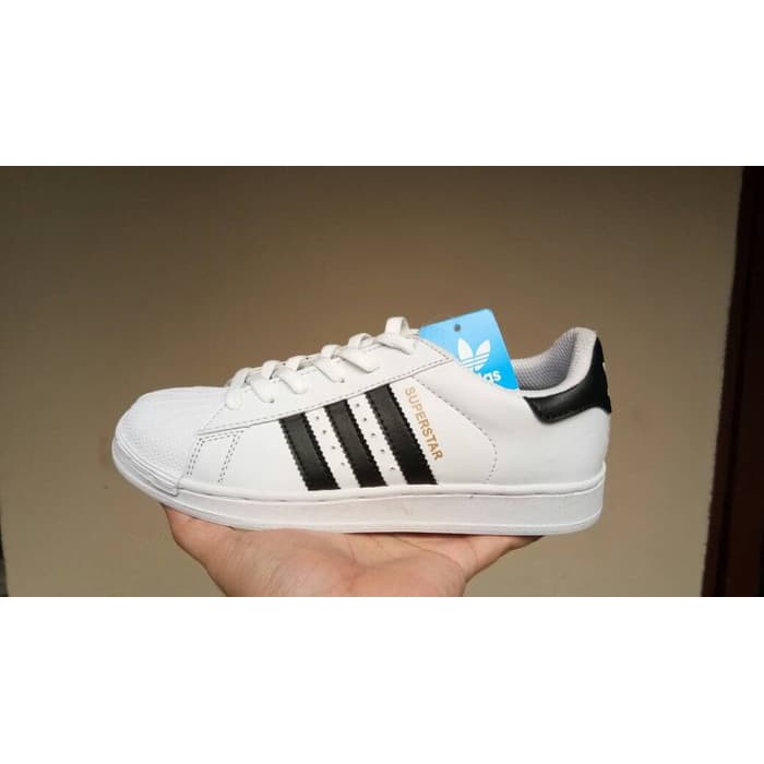 terbaru   Sepatu Adidas Superstar Black White Hitam Putih Pria Wanita Grade ORI
