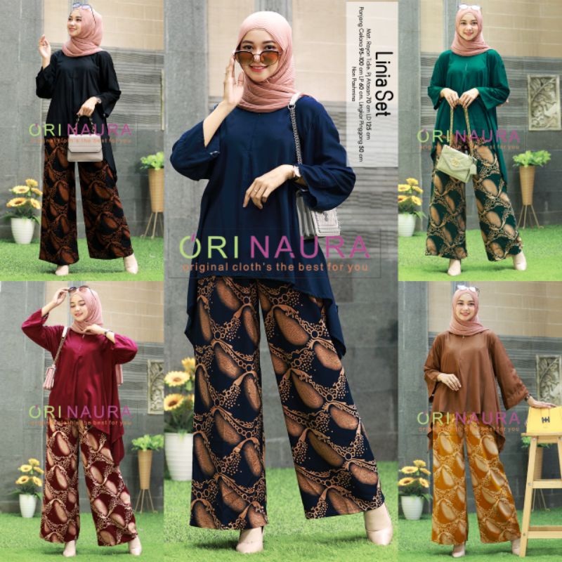 LINIA SET BAJU SETELAN PANT BY ORI NAURA