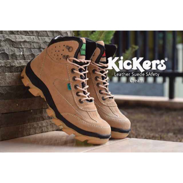 Sepatu Sepatu Kickers. Tracking Safety Kulit Suede