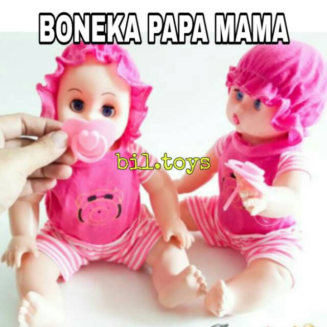 BONEKA PAPA MAMA NANGIS SEPERTI SUSAN MAINAN ANAK PEREMPUAN BONEKA BISA NANGIS