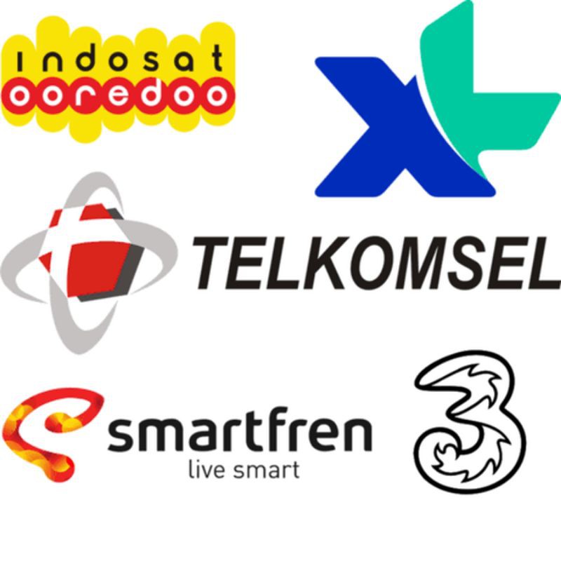 PULSA Regular Indosat Telkomsel  Axis Xl 3 tri Smartfren 5  10 15 20 25 30 40 Ribu
