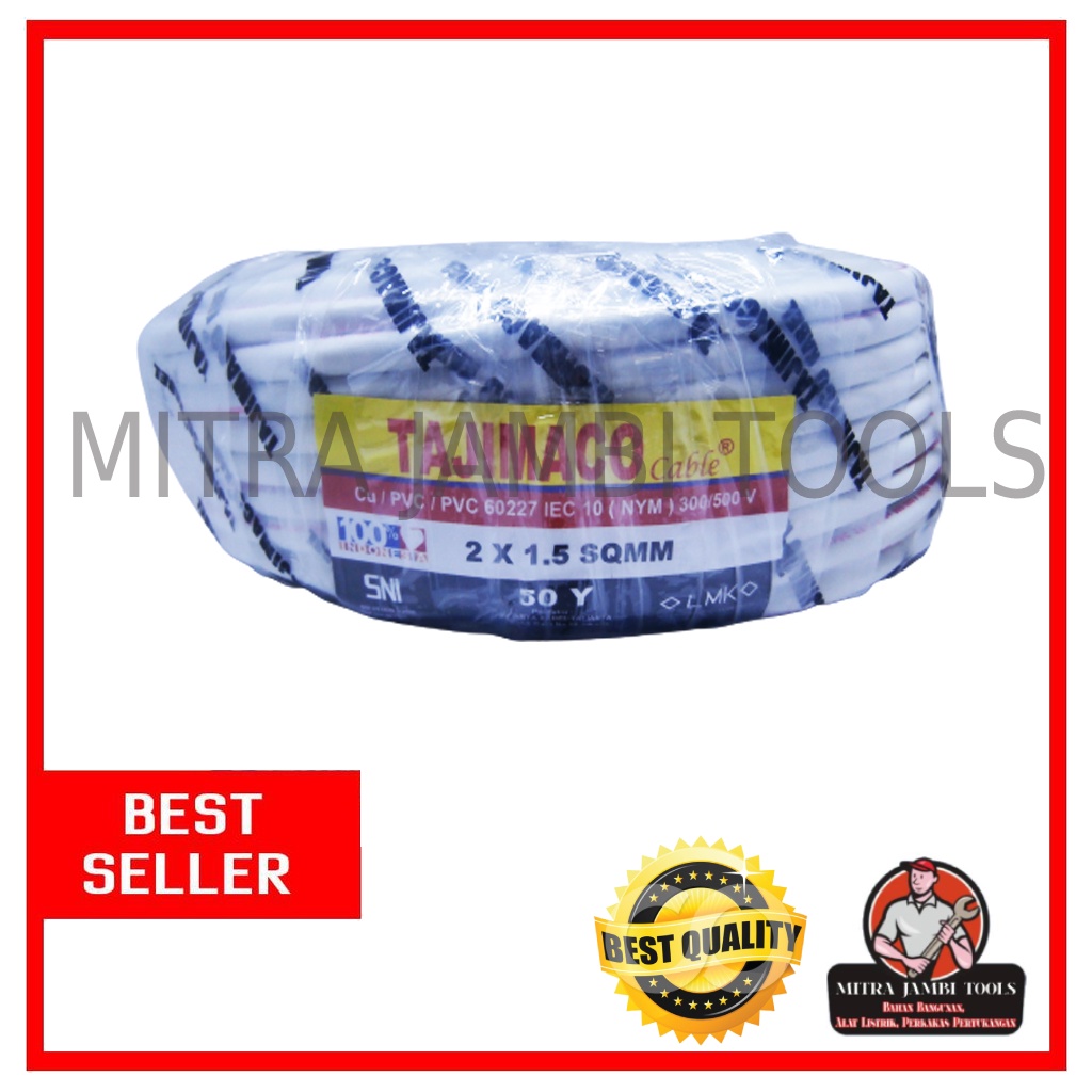 KABEL NYM TAJIMACO 2 X 1.5 X 50 METER