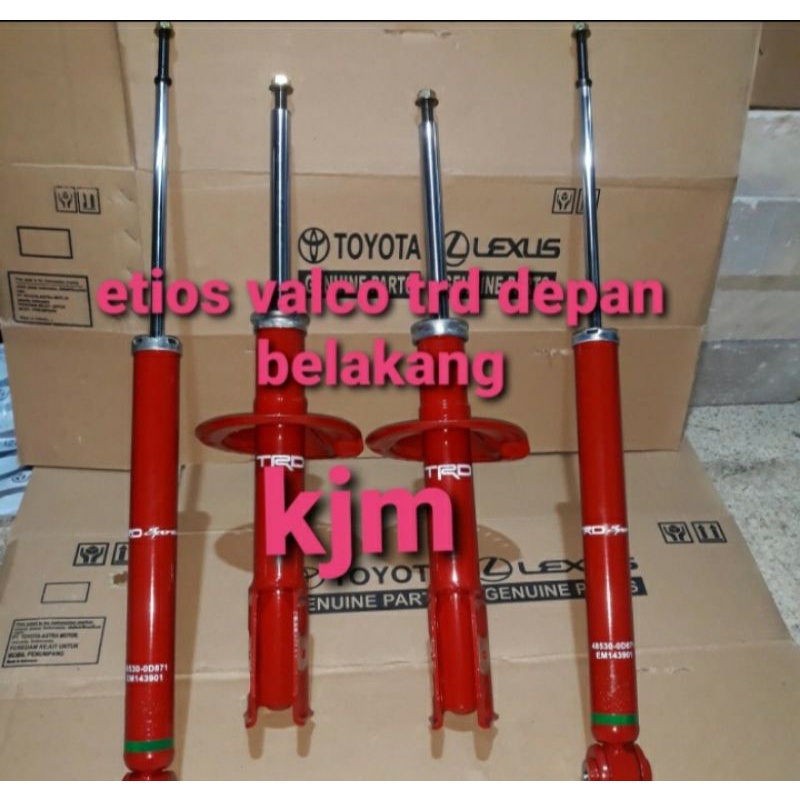 shock shockbreaker absorber etios valco trd depan belakang original baru