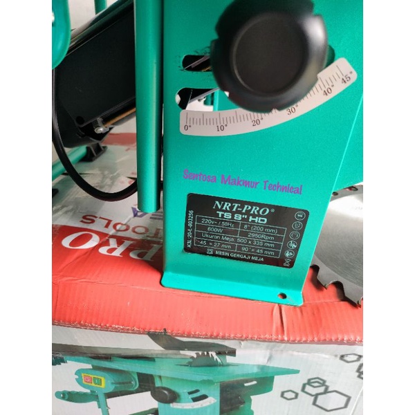 NRT PRO 8&quot; TS8 Table Saw Circular Meja Gergaji Potong Kayu 8 Inchi