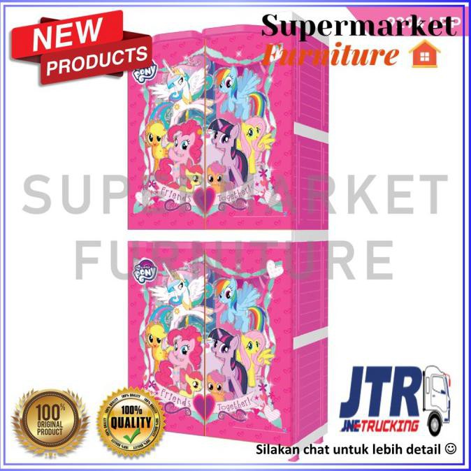 Khusus Jne - Lemari Plastik Naiba Terbaru Premium 9294 Karakter Pillowg