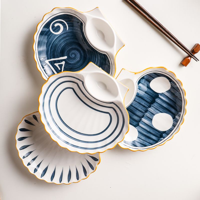 Japanese Style Bulkhead Plate | Piring Sekat Cantik | Piring Sekat Keramik