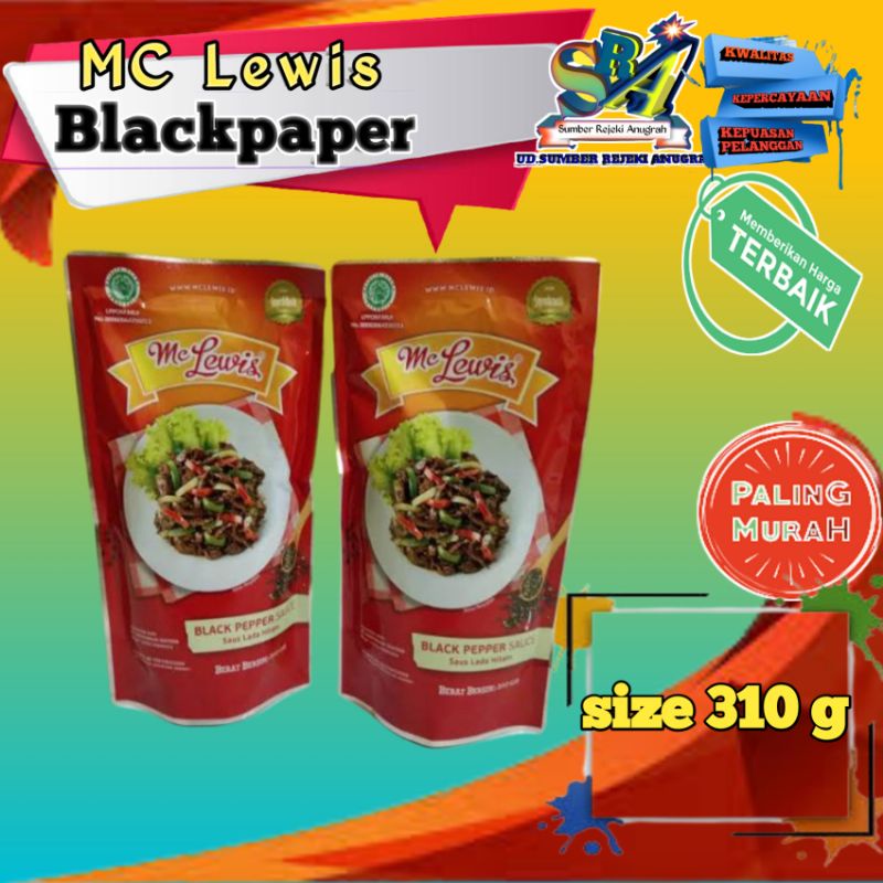 

Mc Lewis Black paper Sauce 310g