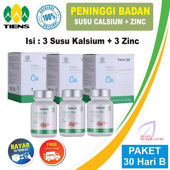 

Peninggi Badan Tiens Susu Kalsium NHCP & Zinc Capsul Original Paling Murah Terbaik Di Dunia