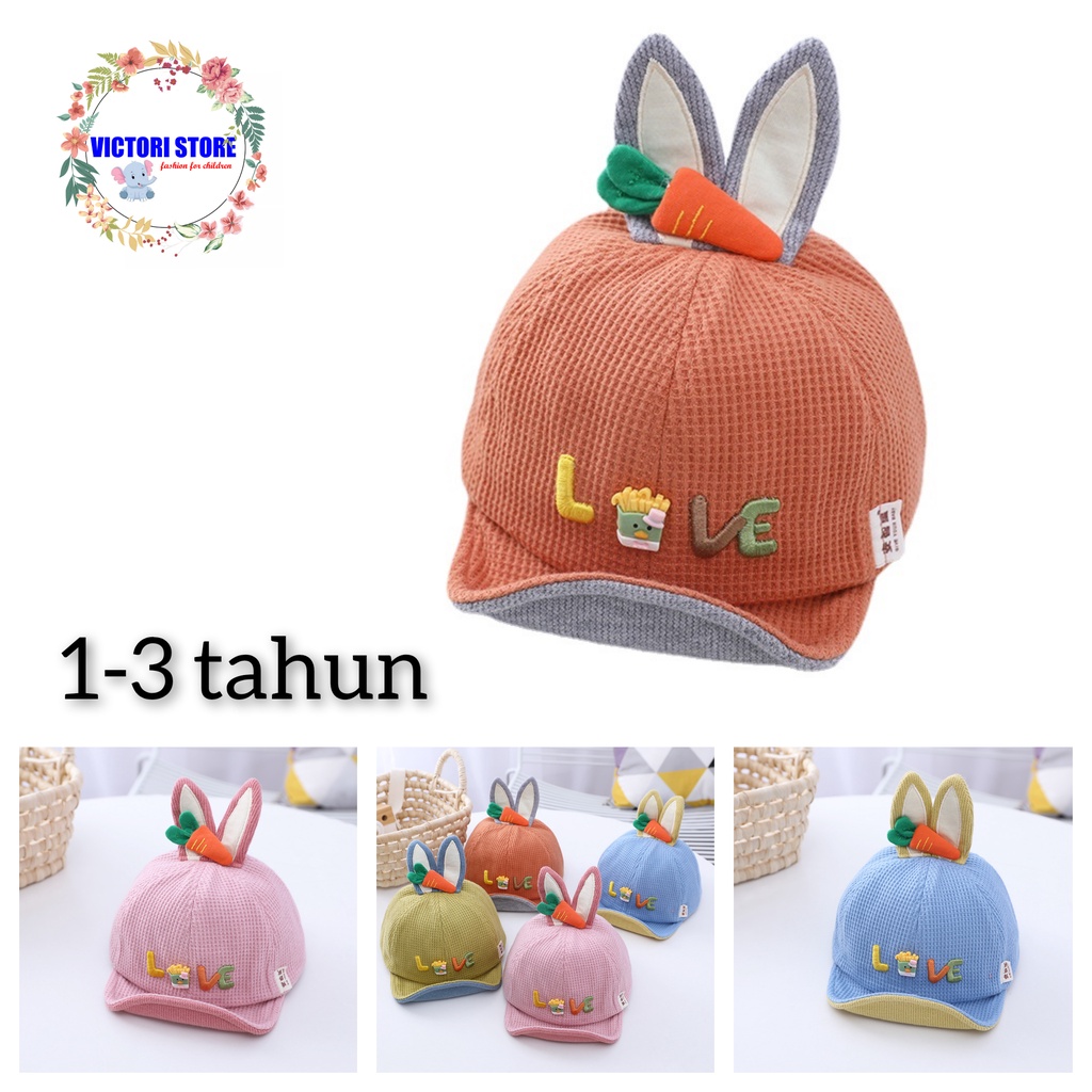 Topi Anak Bayi Perempuan KAI Fashion Cap Hat Cute Import