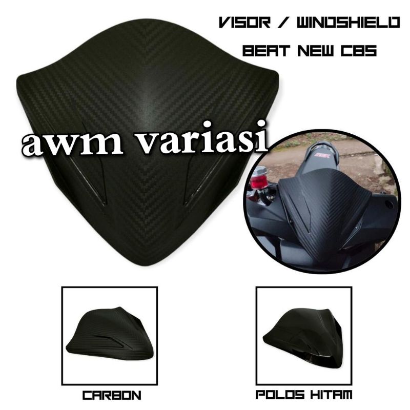 VISOR BEAT ESP NEW CARBON VISOR BEAT NEW KARBON BEAT ESP NEW 2017 2018 2019/VARIO 150 NEW 2019-2021