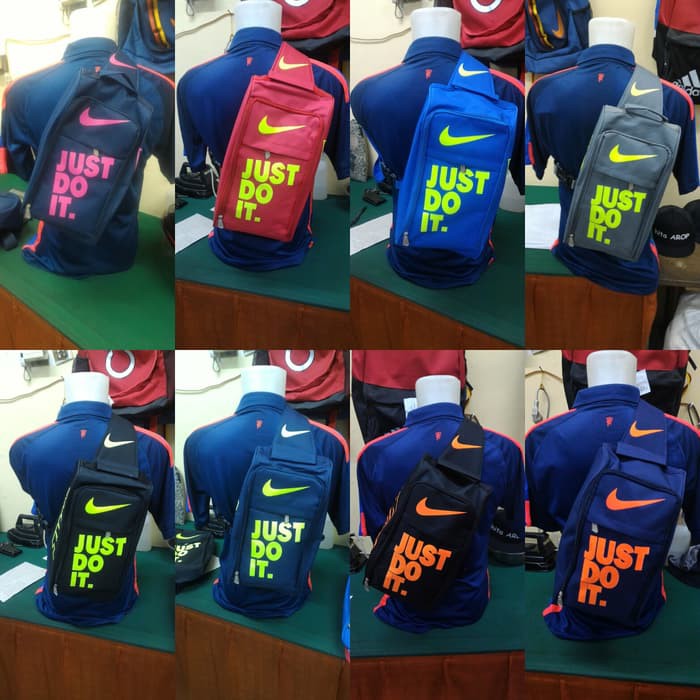 Promo Tas Sepatu Bola Futsal Slempang Slingbag Nike Just Do It