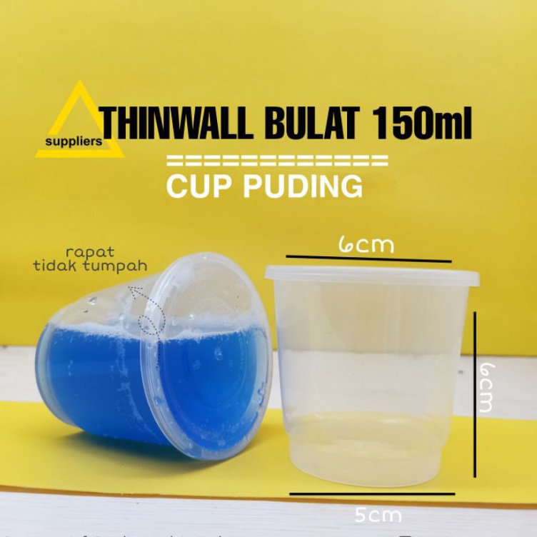 Cup Puding Thinwall Bulat 150ml