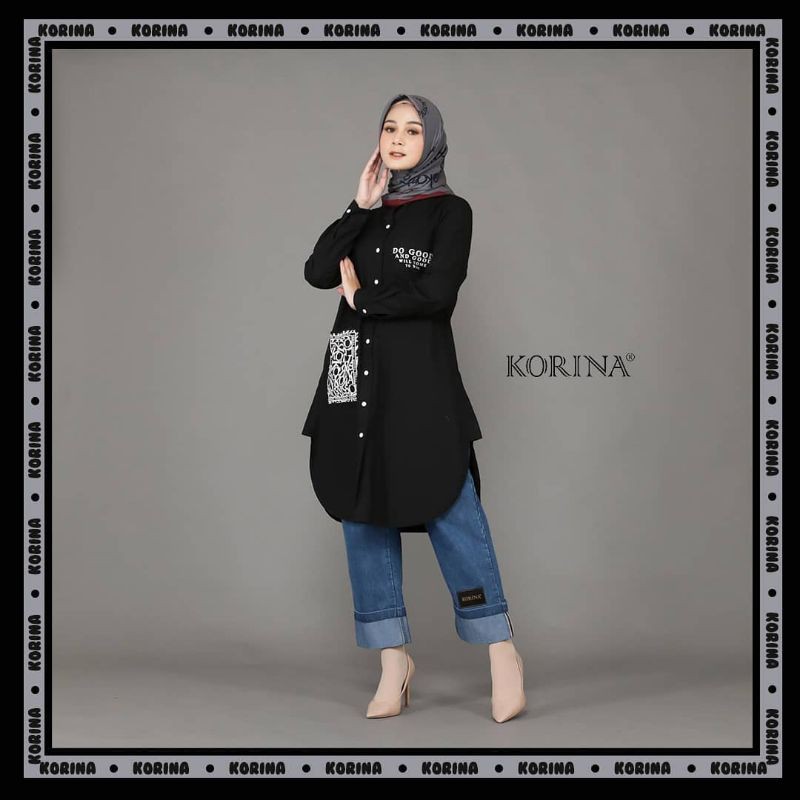 Nolan Tunic by Korina tunik black