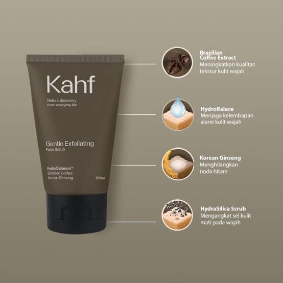 KAHF Skincare Cowok Halal (BPOM) Face Wash/Serum Jenggot/Eau de Toilette/Triple Protection Sunscreen Moisturizer 30 ml