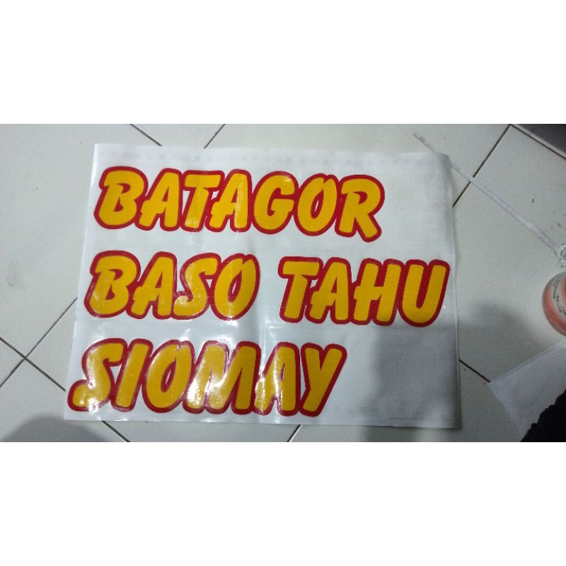 

Stiker Gerobak, Custom stiker lain,nama toko, Jalan, Neonbox, Rambu2.