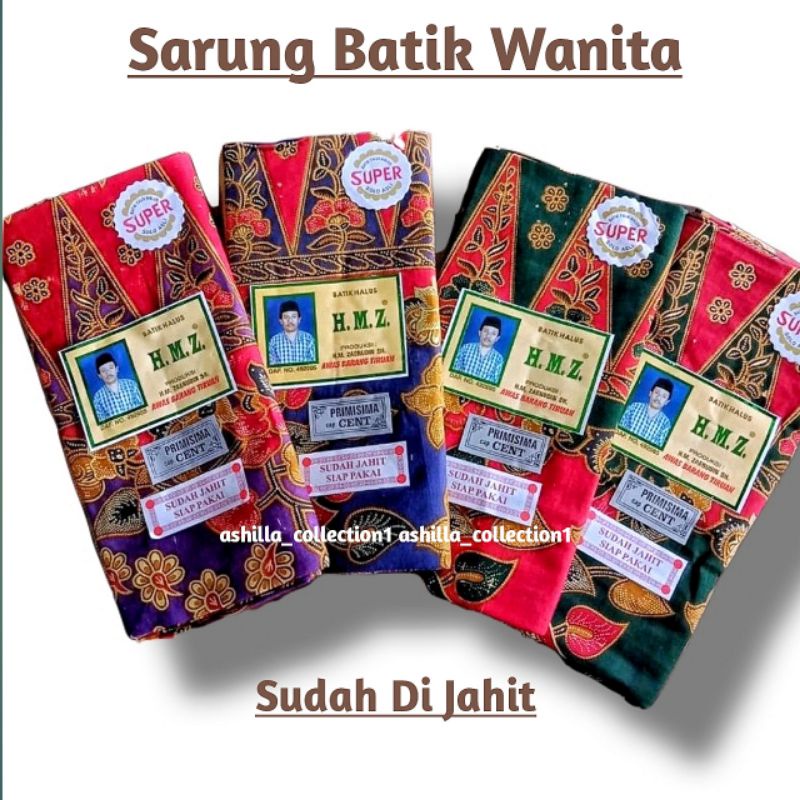 Kain Sarung Wanita|Sarung Batik HMZ Wanita|Sarung Batik Perempuan Murah|Grosir