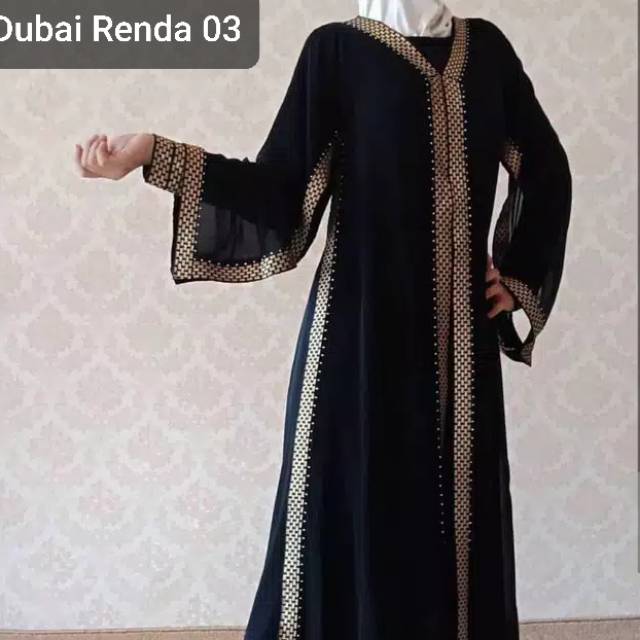 baju muslim abaya gamIs hitam Arab Saudi syari asdf couple